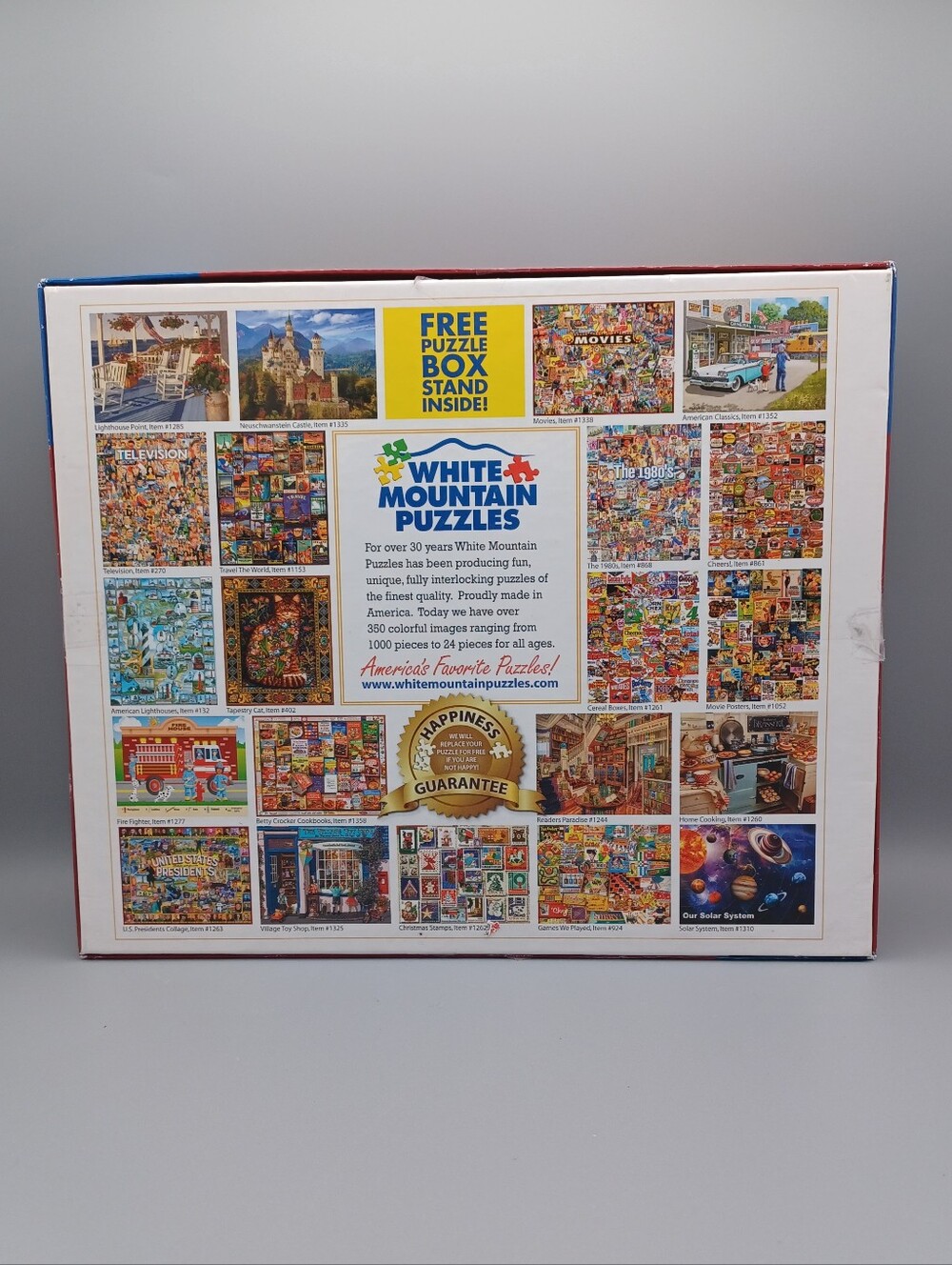 White Mountain Wine Bottles Puzzle Complete - Picture 16 of 16